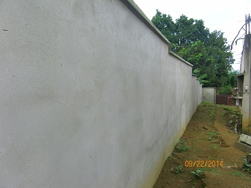 Back View of the School Fence Sept 2014